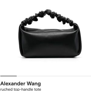 Alexander Wang Leather Ruched Top Handle Tote